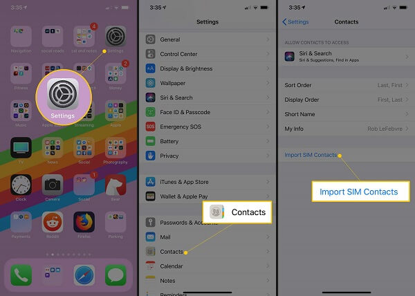 Trasferisci contatti Android su iPhone