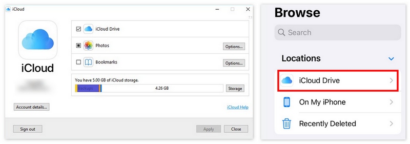 Transfer Files from Win to iPhone with iCloud