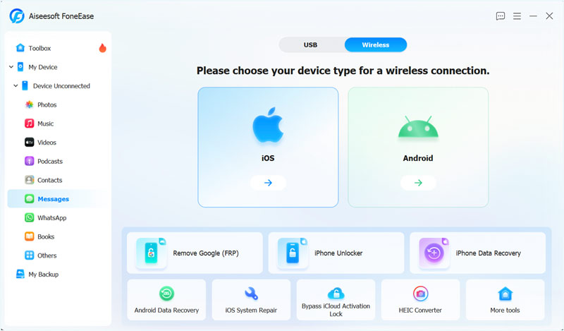 Foneease Interface New