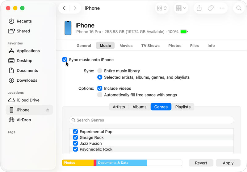 Sync Transfer Music From Mac To Iphone Via Finder