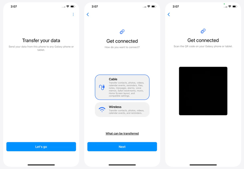 Connect iPhone to Samsung Phone Smart Switch