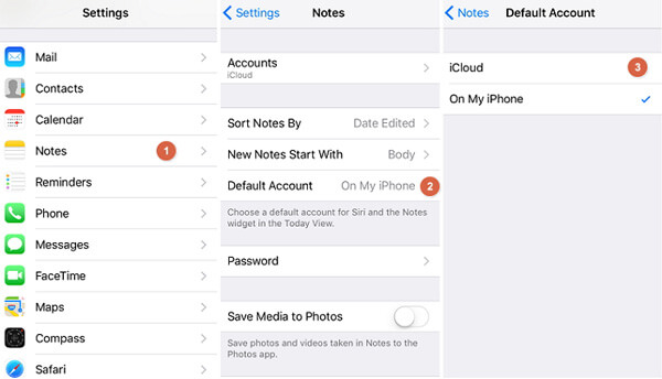 Enable iCloud Account