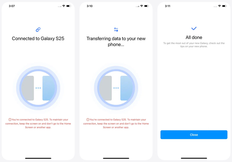 Transfer Data From iPhone to Samsung Phone Via Smart Switch