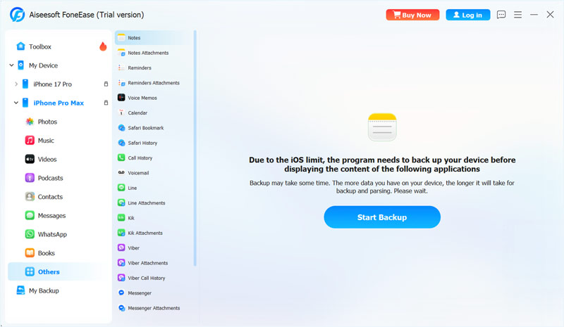 Foneease Iphone Notes Backup