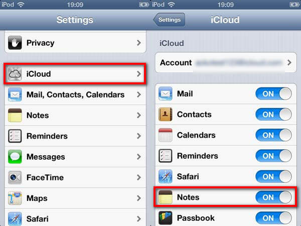 Turn on iCloud