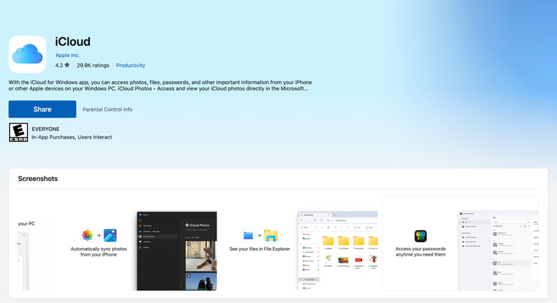 Icloud For Windows Download From Microsoft Store