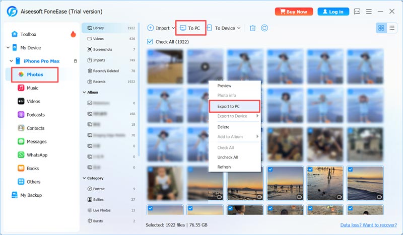 Transfer Photos From Iphone To Windows Pc Foneease