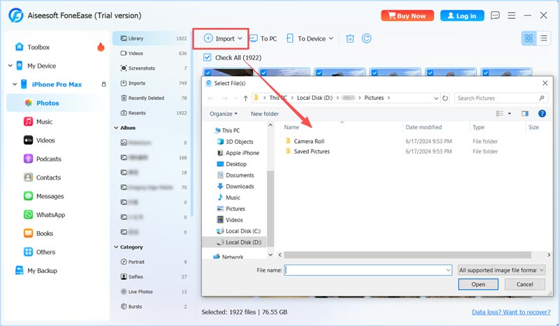 Transfer Photos From Pc To Iphone Foneease