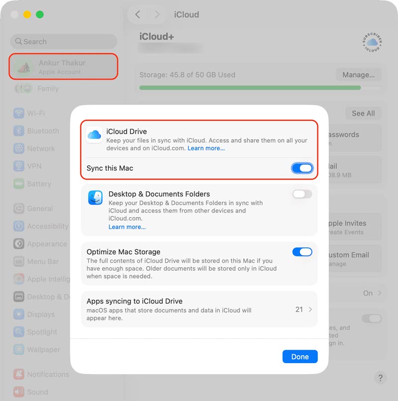 Mac Icloud Drive Sync This Mac