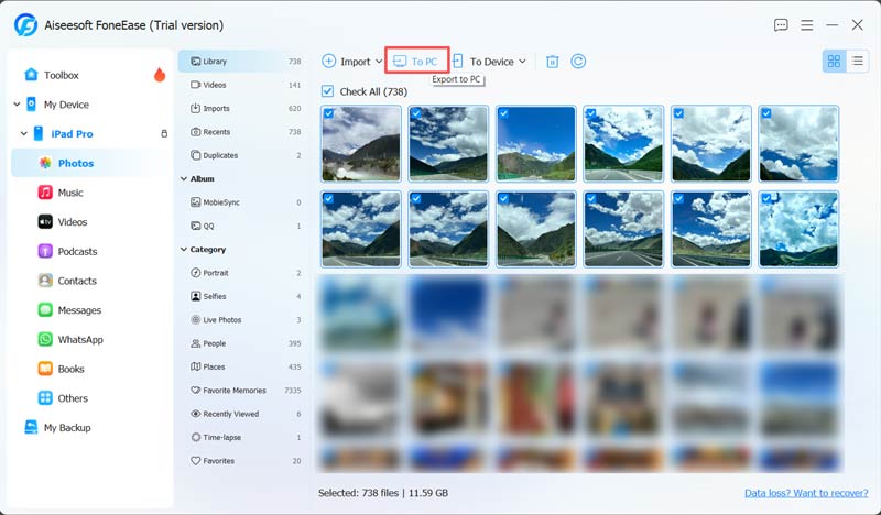 Transfer Photos From Ipad To Windows Pc Via Foneease