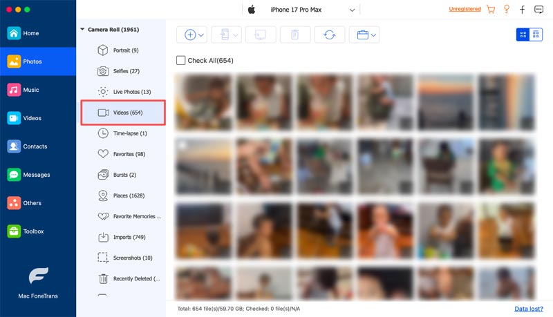 Check Iphone Videos Mac Fonetrans