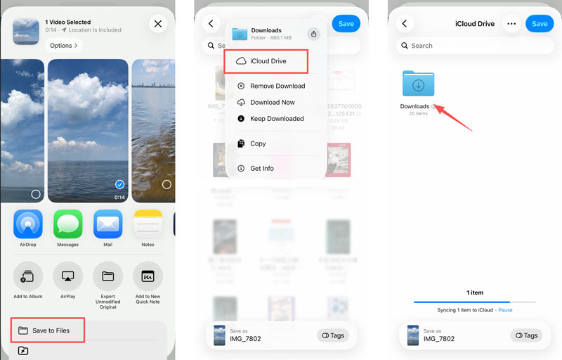 Save Iphone Video To Icloud Drive