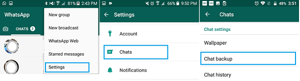 Trasferisci il messaggio WhatsApp per Android