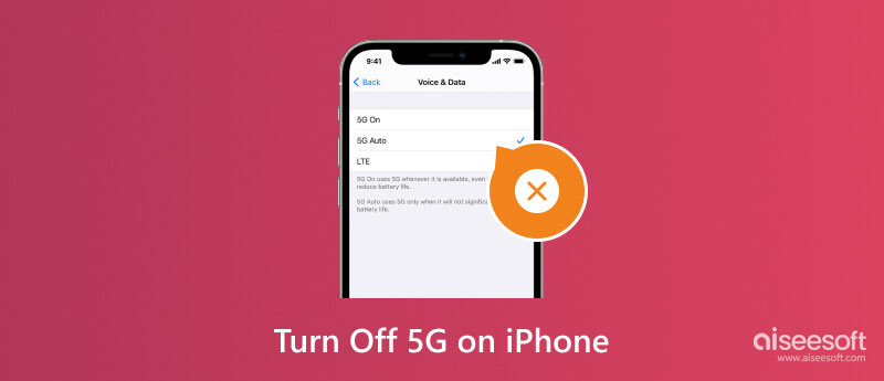 Schakel 5G uit op de iPhone