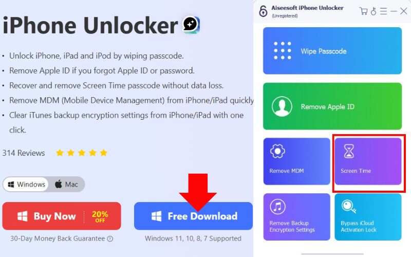 Choose Screen Time Mode
