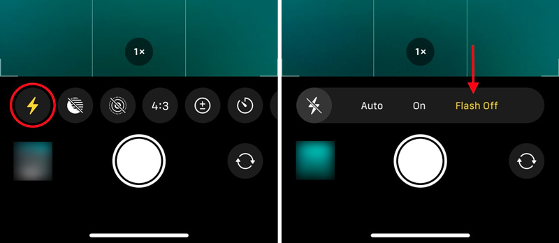 Απενεργοποιήστε τον φακό στο iPhone από την κάμερα