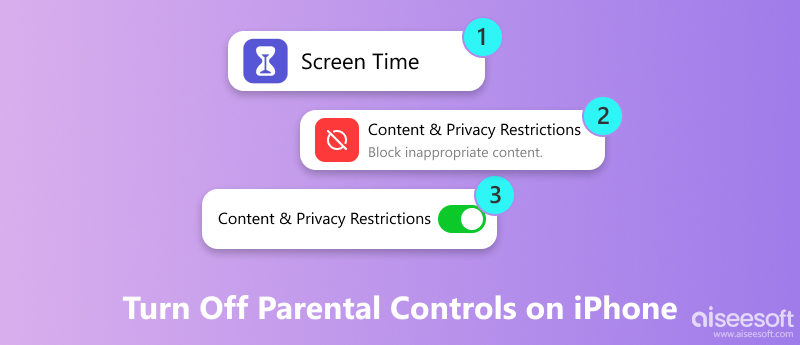 Disattiva il Controllo genitori su iPhone