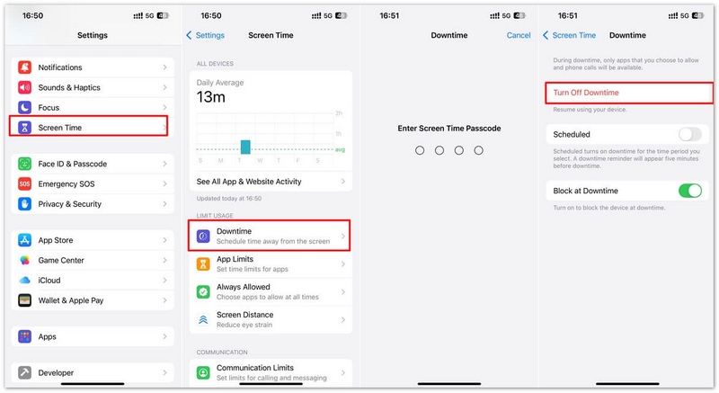 Turn Off Downtime On Iphone