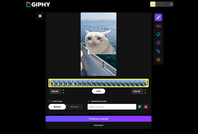 Giphy Upload Download Created Gif