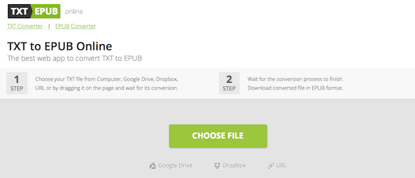 TXT ePub Online -palveluun