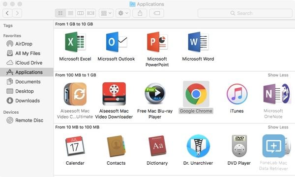 Disinstallare Google Chrome su Mac