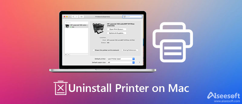 Odinstaluj drukarkę na komputerze Mac