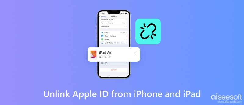Unlink Apple ID from iPhone and iPad