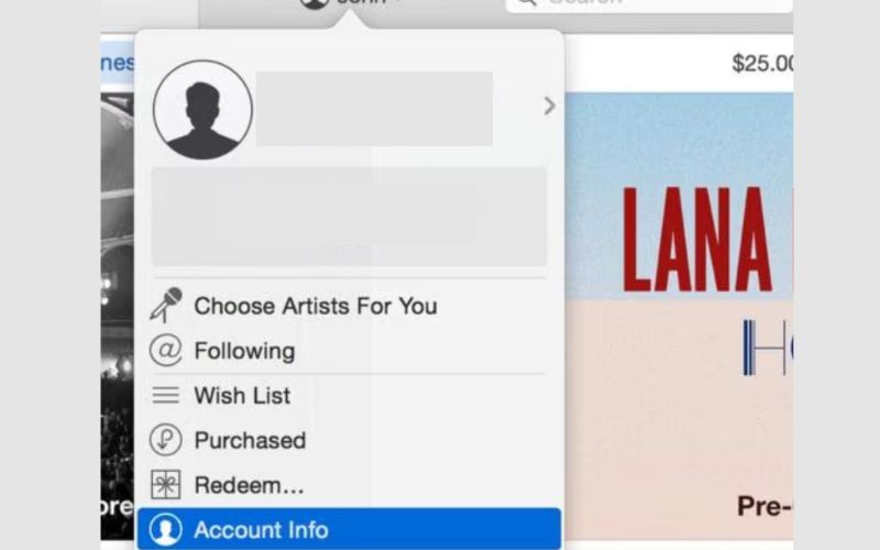 Click Account Settings
