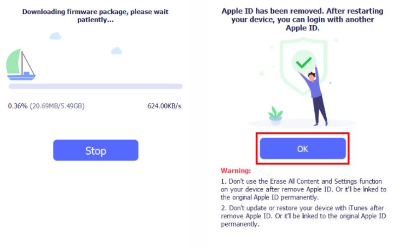 Remove Link Apple Id
