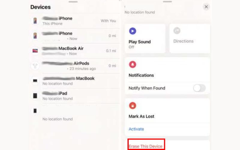 Unlink iPhones With Find MY App