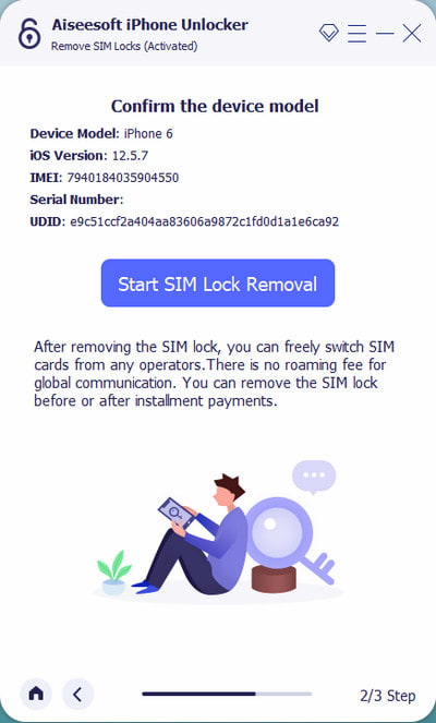 Start Sim Lock Removal