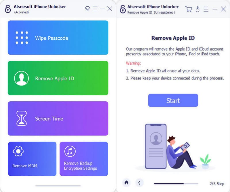 Aiseesoft Удалить Apple ID