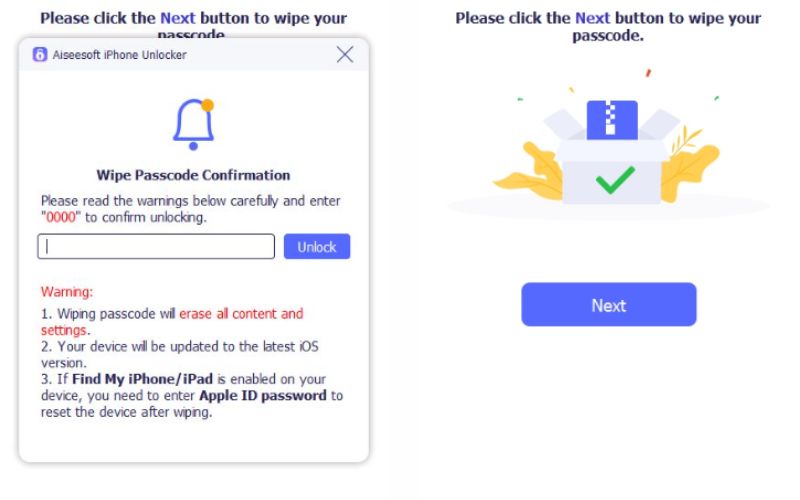 Unlock And Next