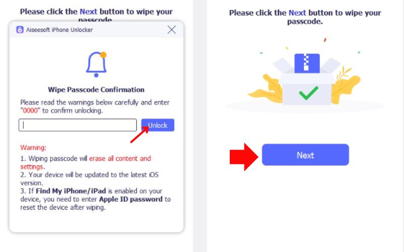 Unlock And Next