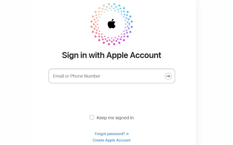 Enter Apple Id