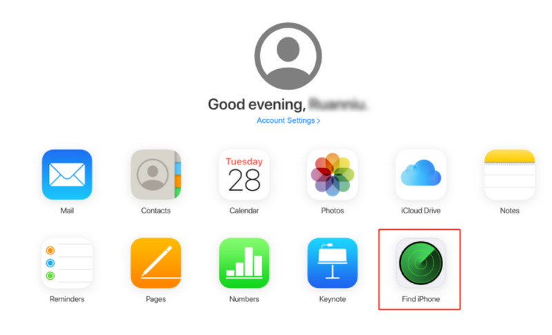 iCloud Найти iPad