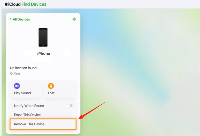 Remove Old iPhone from iCloud Find Devices