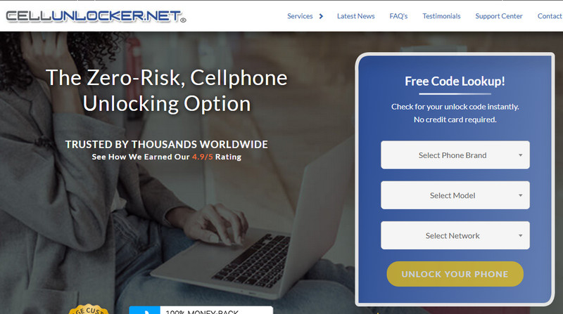CellunLocker Interface