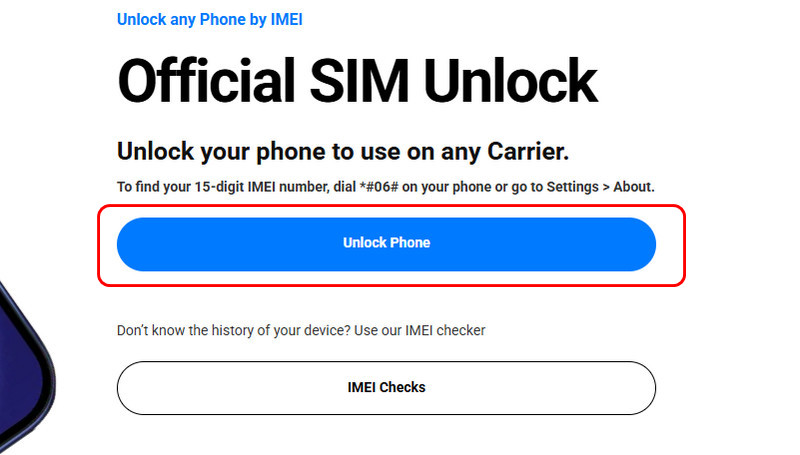 Choose Unlock Phone