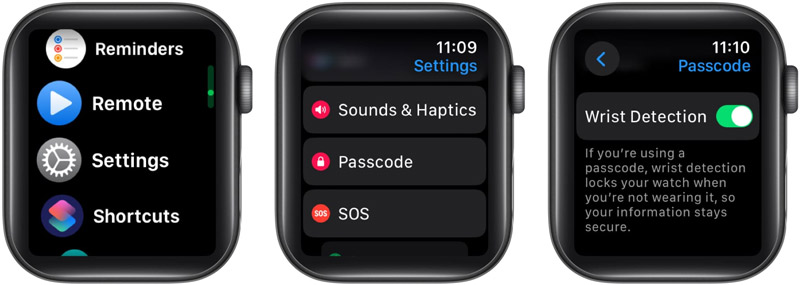 Turn On Wrist Detection On Apple Watch