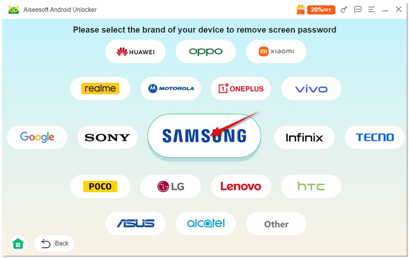 Choose Samsung Model