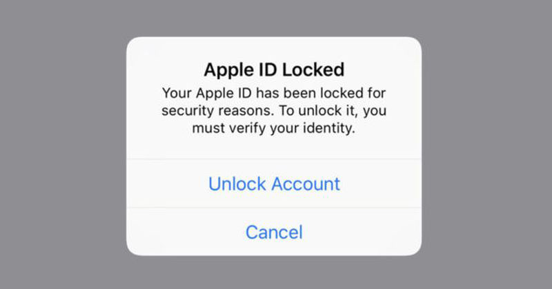 Apple ID on lukittu