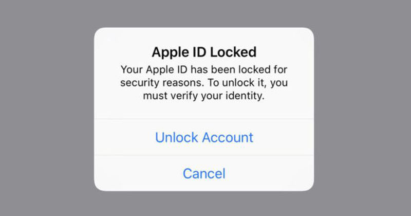 Apple ID zárolva