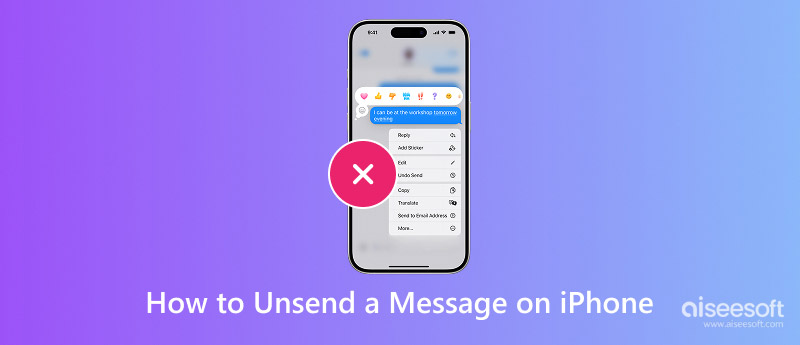 Unsend A Message on iPhone