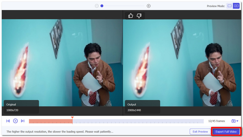 Convert Or Export Enhanced Video