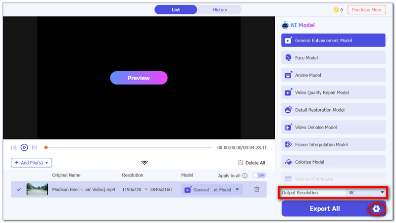 Change Format And Resolution