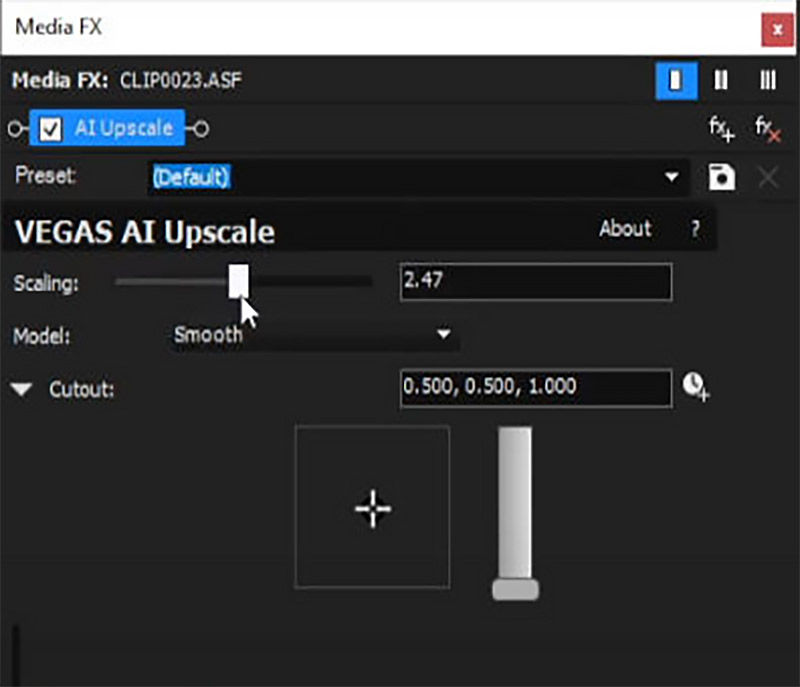 AI Upscale In Vegas Pro Scalling