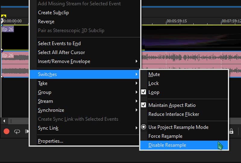 Upscale Video In Vegas Disable Resample
