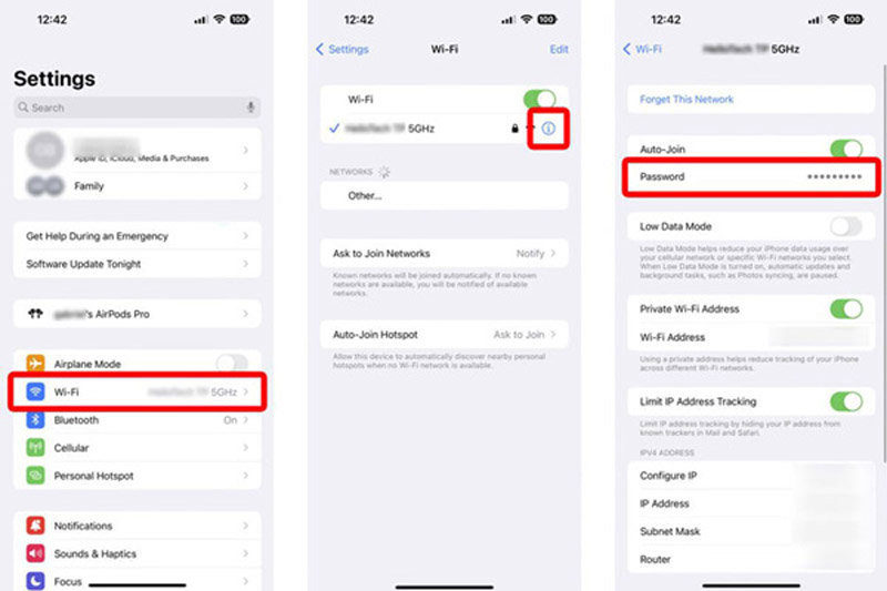 Wifi-wachtwoord zien op iPhone iOS 17