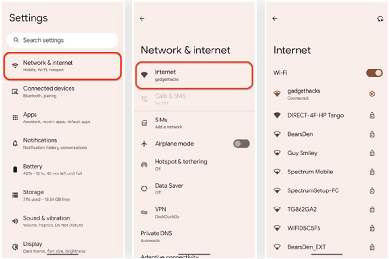 Katso Tallennetut Wi-Fi-salasanat Androidissa